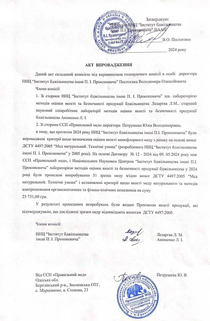 Акт впровадження